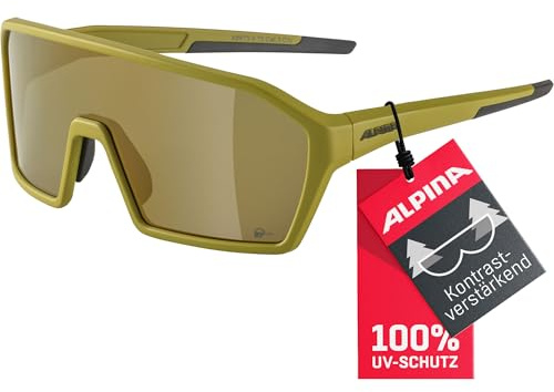 ALPINA Unisex - Adulti, RAM Q-LITE Occhiali sportivi, olive matt, One Size