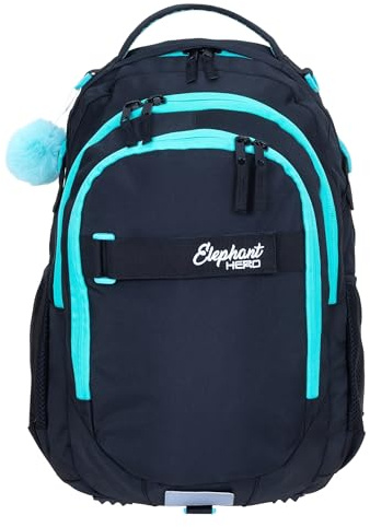 Elephant Schulrucksack HERO SIGNATURE Rucksack (Tiff Türkis 13015 Black)