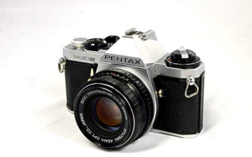 Pentax ME Super 35mm SLR Film Camera with 50MM MF Pentax PK Mount lens system. Custom Shutter, ISO, and aperture settings. Automatic shooting is available. (Renewed)