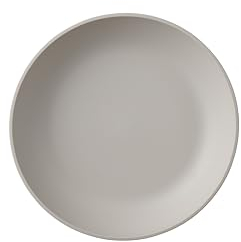 Mepal - Plato hondo Silueta - Apto para lavavajillas y microondas - Platos de plástico - Platos llanos - Vajilla - 21 cm - Nordic white