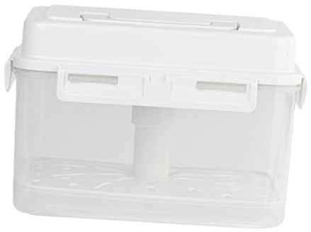 Gralara Contenedor de Kimchi, contenedor de Almacenamiento de Alimentos, Caja de Mantenimiento Fresco, contenedor de conservación para despensa, Tarro de pepinillos 4L