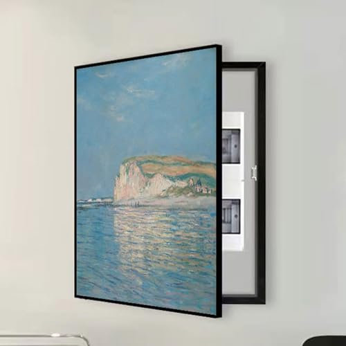 Cubierta Simple, Genérico Cuadro Contador Pintura, Eléctrico Cubierta Caja De Distribución, Cubierta Para Panel De Pared De Caja De Disyuntores Eléctricos(Cyan,50 * 60cm/19.7 * 23.6in)