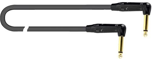 QUIK LOK – JUST 2JR‑1 - Cavo per Strumenti Musicali, 1 m, connettori Jack Mono 6,3 mm Angolati 90°