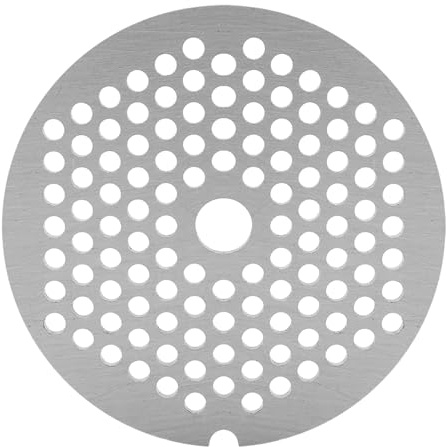 ERYUE Hachoir à Viande en Acier au Carbone, Couteau à Disque, Sûr et Robuste, Facile à Installer, à Nettoyer et Passe au Lave-vaisselle, Hachoir à Viande Rapide de Couleur Argent (Petit trou rond 3mm)