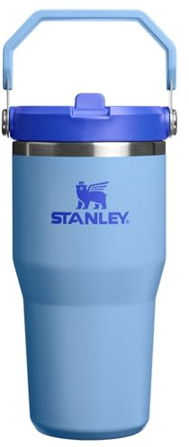 STANLEY IceFlow 2.0 Flip Straw Tumbler with Handle 20 oz | Twist On Lid and Flip Up Straw | Leakproof Water Bottle | Insulated Stainless Steel | BPA-Free | Blue Sky