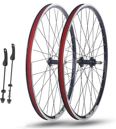 20 Tum 406/451 Hjulpar För Hopfällbar Cykel Fälg I Aluminiumlegering V-broms | Snabbkoppling Hjul 32H För 6-8-växlat Roterande Frihjul(Schwarz,451)