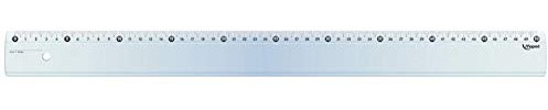 MAPED Lot de 3 Règles plate Essentials Plastique 50 cm Transparente