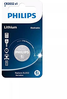 Philips Pila de Litio CR2032 3V