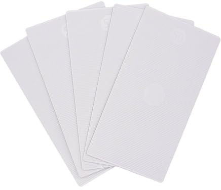 SKIR'CO Lot de 50 cales plates en plastique de 1 mm pour vitrage 50 x 100 mm