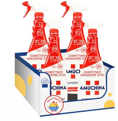 Spray Sgrassatore Igienizzante Superfici 750 ml – Variazioni 4/8/12 Pezzi – Pulizia Profonda Cucina & Casa (4)