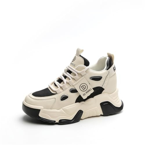 Sneakers Plateforme Femme à la Mode Semelles Orthopédiques Confortables à Mémoire de Forme Chaussures de Marche Anti-Dérapantes pour Tenue Décontractée Trainers pour Femmes