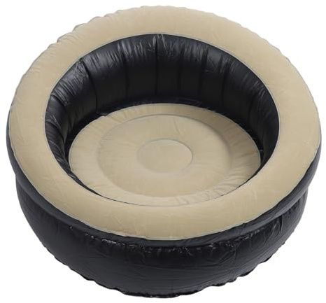 Dpofirs Canapé Gonflable, canapé d'air Flocant Ergonomique Portable, Chaise Salon D'inflation Rapide, canapé de Soufflage, canapé Paresseux, pour Le Salon, Chambre, Bureau, Voyage (Café)