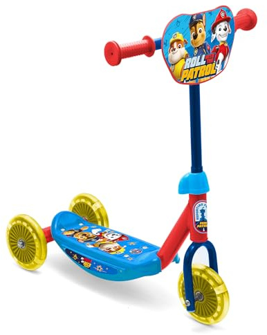 Paw Patrol Skye Stitch Spiderman 3-hjuls barnskoter, unisex sparkcykel för pojkar och flickor från 3 år, max. 20 kg 3-hjuls scooter (paw-baby)