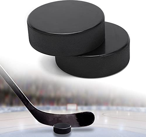 Ejoyous Ishockeypuckar, Träningspuck i Gummi för Matchträning, för Skottpassning Målvaktsträning Officiell Storlek 3x1 Tum