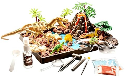 Dinosauriefossilgravset | Bygga praktiska kognitiva färdigheter | arkeologer utgrävningsset | för, studenter, förskolebarn, fester och dagis