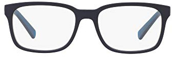 Armani Exchange A|X Mens AX3029 Square Prescription Eyewear Frames, Blue/Demo Lens, 54 mm