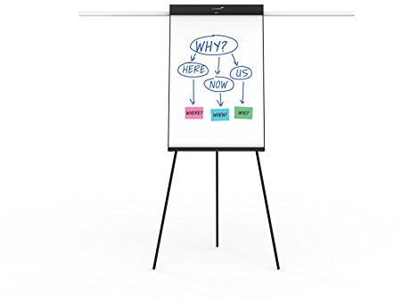 Legamaster 7-152900 Universal Flipchart Triangle Dreibein, werkzeugloser Aufbau, schwarz