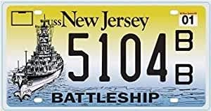 OPO 10 - USA Auto KENNZEICHEN - 30x15 cm Metall Replik: NEW Jersey (C34)