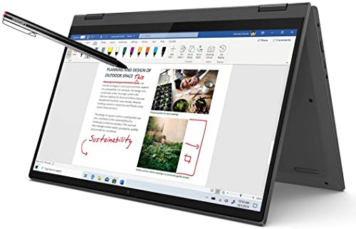 Lenovo IdeaPad Flex 5i 14 FHD 2 en 1 pantalla táctil, Intel Core i3-1115G4, 4GB RAM, 128GB SSD, gris grafito, Windows 11 modo S, 82HS00R9US