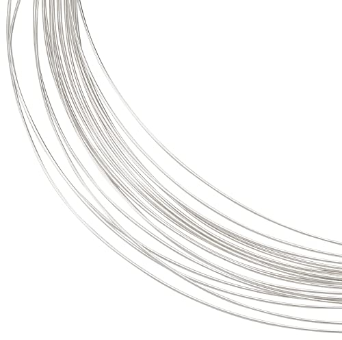 BENECREAT 0.3mm/28 Gauge 999 Reiner Silber-Sterlingdraht, 4m Runder Basteldraht für Die Drahtwickel-Schmuckherstellung, Spool-Projekt, Armbänder und Ohrringe