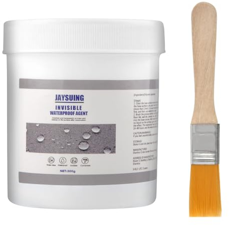 Sellador Invisible Impermeable, 300g Super Strong Bonding Spray Con Cepillo, Sellador Aislante Impermeable Transparente, Invisible Adhesive Waterproof Agent con Cepillo,Techo Y Pared Exterior (0.3)