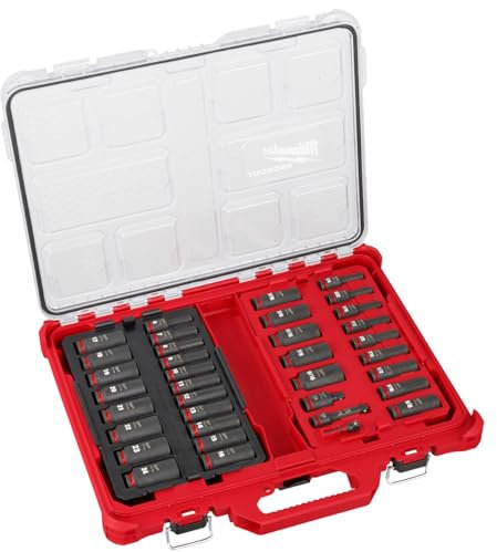 Milwaukee 3/8 Impact Duty Socket Set (49-66-6805, 39 Pieces)