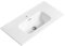Lavabo ad Incasso in Ceramica Bianco Lucido Rettangolare per Mobili Bagno (101x46 cm)