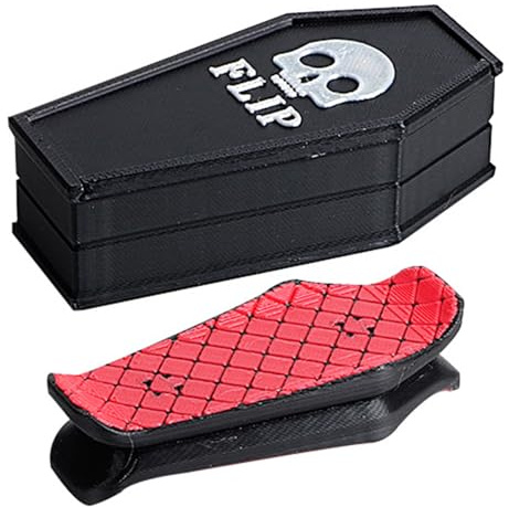 Mini Planche à Doigt Magnétique, Jouet Ludique, Anti-Stress, Compact et Transportable, Obstacles pour Fingerboards Professionnels, Effectuer des Spin, Flip, Glissade, Mini Skateboard de Poche