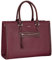 David Jones - Damen Große Handtasche - Frau Schule Büro Arbeit Aktentasche Henkeltasche - PU Leder Viele Fächer Taschen Arbeitstasche - Schultertasche Business Umhängetasche Tote Shopper Bordeaux Rot