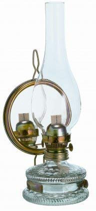 Oberstdorfer Glashütte Grande lampada ad olio con specchio, design antico, lampada da tavolo da giardino, lampada a petrolio, altezza ca. 35,5 cm, capacità serbatoio 0,30 litri