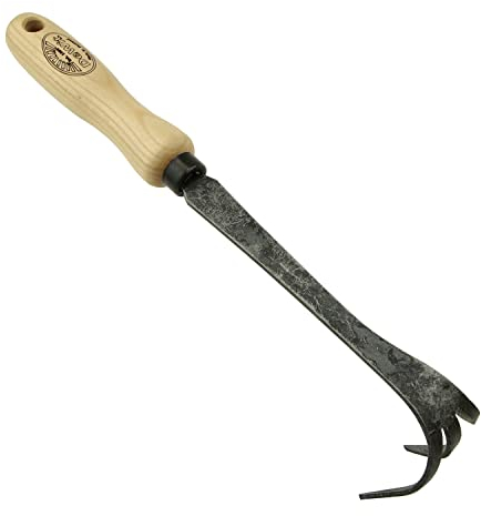 DeWit Hand-Kultivator 31 cm I Profi Grubber aus Borstahl mit 3 Zinken I Premium Garten-Zubehör zum Boden auflockern I Handgemachtes Gartenwerkzeug in Bester Qualität I Garden Tools – Made in Holland