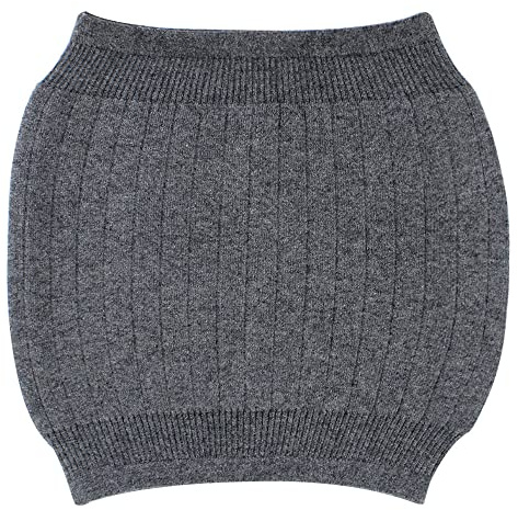 MilyaDE Calentador de riñones y espalda de cachemira para invierno, elástico, con soporte para la cintura, XXL