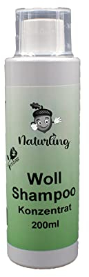 naturling Woll Shampoo 200ml - flüssiges Waschmittel Konzentrat - Wollwaschmittel