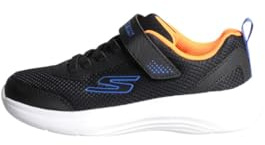 Skechers Tenis Selectors para niño, Negro Textil Negro sintético Ribete Azul, 1.5 UK Child