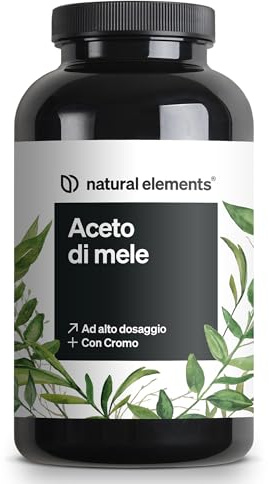 Vinaigre de Cidre de Pomme 1500mg avec la Mère et Chrome – Favorise la Santé Glycémique*, 180 Gélules pour 3 Mois, Hautement Dosé – Sans Additifs & Testé en Laboratoire
