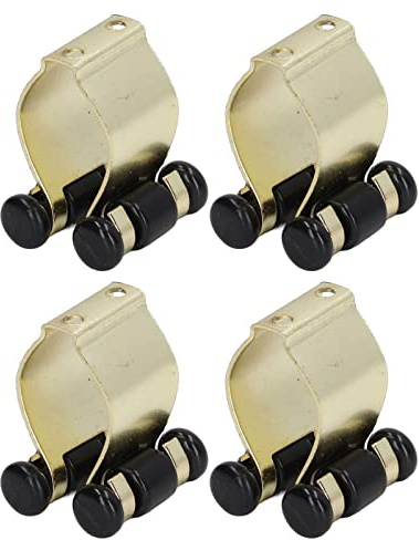 BRRNOO Pool Stick Clips, Pool Stick Hållare Clips Biljardbord Cue Hållare Clamp/Holder Guld 4st Väggfäste Metall Järn Biljard Cue Clamp/Holder för Biljardköhållare
