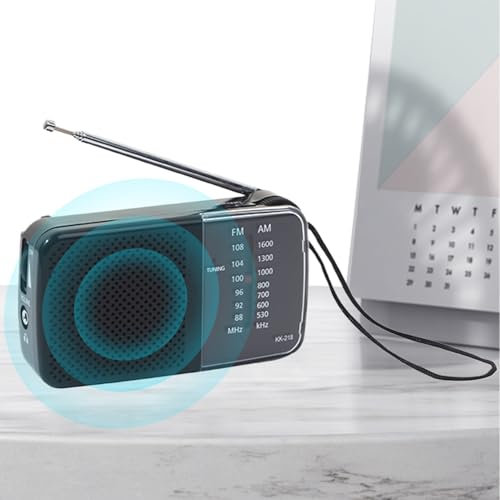 Radio Meteorológico - Receptor con Antena Pequeña | Equipo Compacto Multifuncional para Senderismo Camping Hogar y Emergencias
