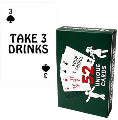 Uqezagpa Carte di date adulte per la coppia con le carte da gioco interattive di sfida di bere per il partito