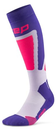 CEP THERMO SKISOCKEN DAMEN TALL 4.0 – Leistungsstarke Skisocken für Wintersport & lange Skitage – Komfortable Skistrümpfe Damen mit optimaler Passform – Purple/Pink