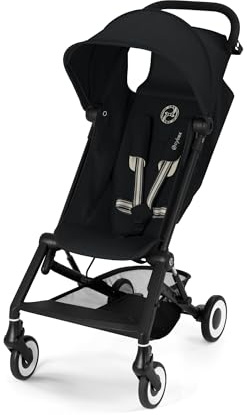 Cochecito CYBEX Gold AGIS, de 6 meses a 4 años aprox. (máx. 22 kg), apto como equipaje de mano, Magic Black (negro)
