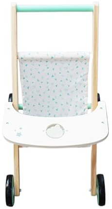 Wooden Push Walker | Kids Wood Learning Walker with Wheels - Motor Skills Sensory Activities for Role Play Living Room Outdoor Yard First Step Park Kids Boys Girls Holiday Birthday