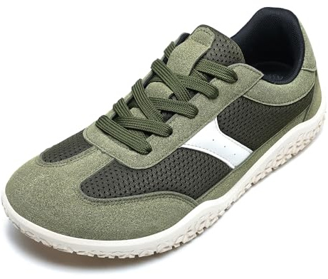 Meik Mangni Unisex Barefoot minimalistiska sneakers herr dam lätta barfotaskor breda andningsbara och halkfria löparskor, storlekar: 36–46 EU