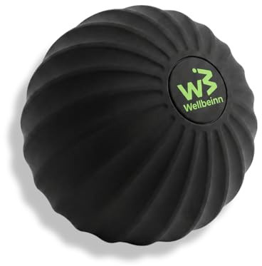 WELLBEINN Rollinn Ball | Pelota Masajeadora Vibratoria | Formato Mini y Potente | Para Planta del Pie, Hombros y Glúteos | Puntos Gatillo y Nudos Musculares | Compacta y Portátil