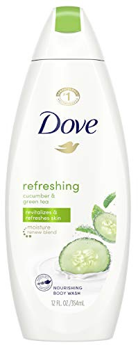 Dove go fresh Refreshing Body Wash Revitalizes and Refreshes Skin Cucumber and Green Tea Effectively Washes Away Bacteria While Nourishing Your Skin 12 oz