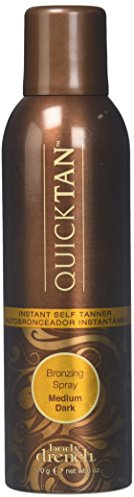 Body Drench QuickTan Bronzing Spray Instant Self Tanner, Medium/Dark, 6 Fl Oz (Pack of 3)