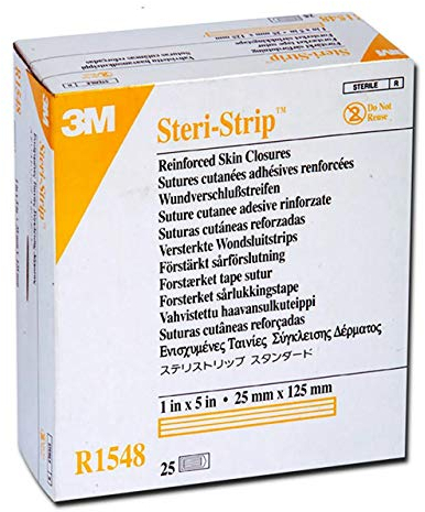 Steri-Strip Wundverschlussstreifen 25x125 mm 25x4 Stück