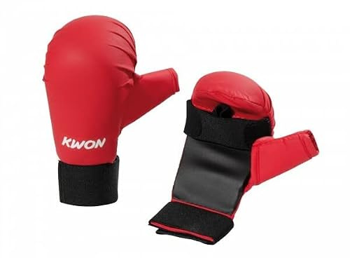Karate Handschützer mit Daumenschlaufe CE, in 2 Farben (rot, L)