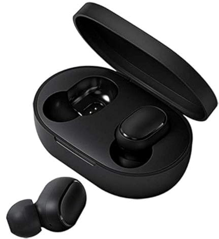 Xiaomi Mi True Wireless Earbuds Basic Bluetooth in-ear hörlurar för iOS/Android (handsfree-funktion, musikstyrning, röstassistent, 4 timmars uppspelningstid, förvaringslåda med laddningsfunktion)