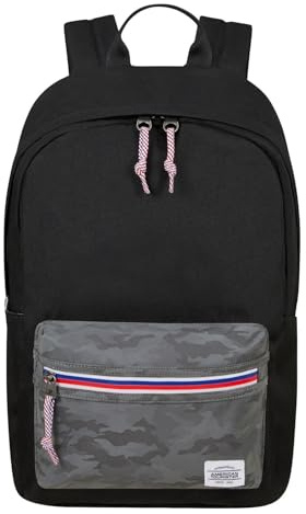 American Tourister Upbeat - Rucksack, 42.5 cm, 19.5 L, Schwarz (Camo Black)