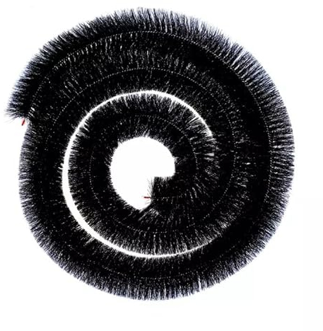 Gutter Brush Leaf Guard Protection Lead Leaf Filter Guttering Drain Debris Cleaner Leaves Cleaner Roof Gutter Unblocker Black 100mm X 4 Meters Each Roll Gutter Guard (1)